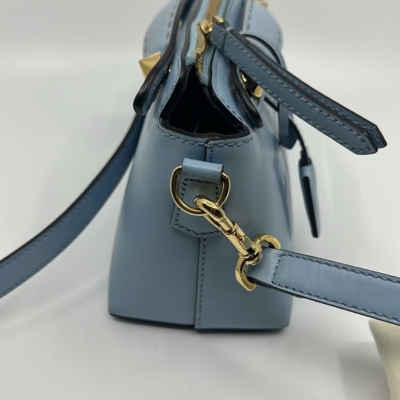 Fendi By The Way blue leather mini shoulder bag with dust bag & tags - Picture 7 of 16